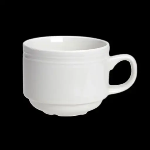 [PR/01622] Kaffee-Obere 20 cl stapelbar BEAD weiß  