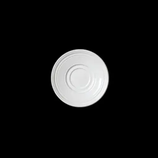 [PR/01636] Espresso-Untere 12,5 cm  BEAD weiß 