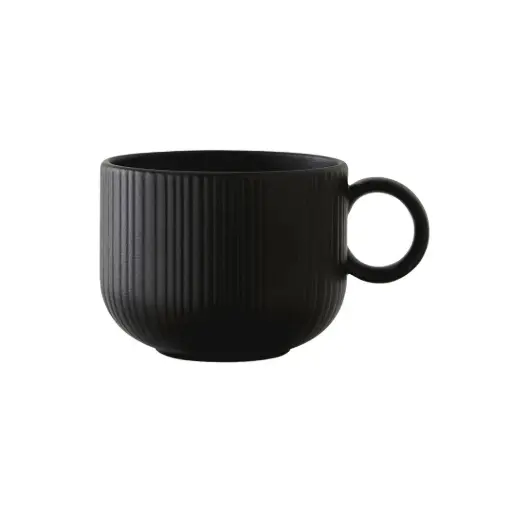 [PR/08186] Kaffee Obere 22.75cl Concorde Vollglasur schwarz / Noir