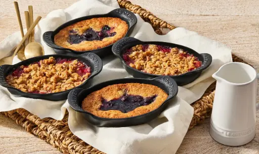 [PR/04040] Mini-Backform oval 15 cm Gourmand aus Gusseisen schwarz - 1 Stück - Restposten
