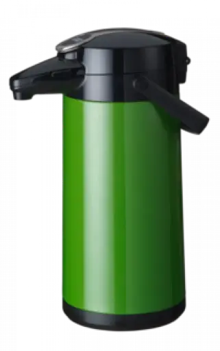 [PR/04049] Isolierkanne Airpot Furento 2,2 l Pumpkanne grün metallic / Edelstahl