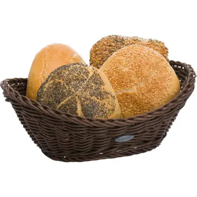 [PR/08289] Korb »Coolorista« oval, 23,5 x 18 x 6/8cm, braun