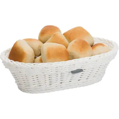 [PR/08292] Korb »Coolorista« oval, 23,5 x 16 x 6,5 cm, weiß