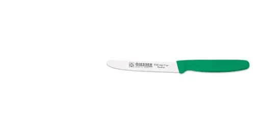 [PR/04197] Universalmesser 11 cm mit Wellenschliff Griff grün