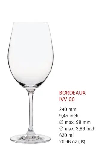 [PR/04271] Bordeaux 00 mit Füllstrich 0,1 l + 0,2 l Serie 1832 In Vino Veritas