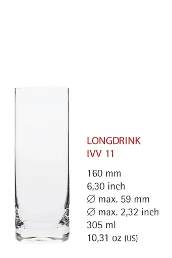 [PR/04278] Longdrink 11 ohne Füllstrich Serie 1832 In Vino Veritas