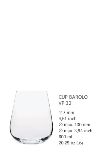 [PR/04280] Cup Barolo 32 mit Füllstrich 0,4 l Serie Vinophil 