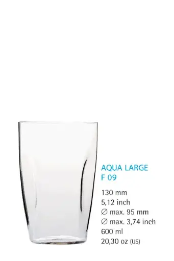 [PR/04282] Becher 09 600 ml ohne Füllstrich Serie Aqua