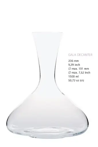 [PR/04284] Decanter Glas 1500 ml Serie Gala