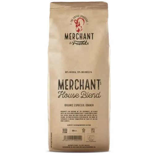 [PR/04287] Kaffee - Merchant's House Blend – Espresso Mischung - 1000g ganze Bohne    