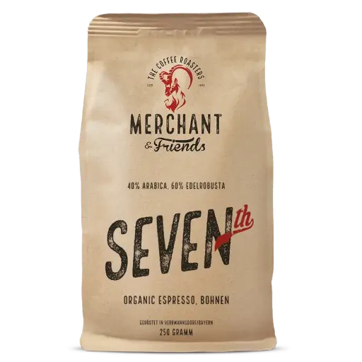 [PR/04289] Kaffee - Merchant's Seventh – Espresso Mischung - 1000g ganze Bohne   