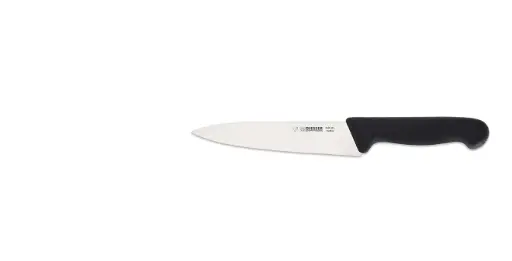[PR/04396] Kochmesser schmal 20 cm schwarzer Kunststoffgriff