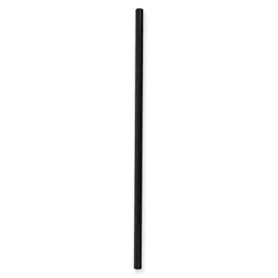 [PR/04416] Jumbo Trinkhalme 25 cm  Ø 8 mm Papier schwarz  - 100 Stück 