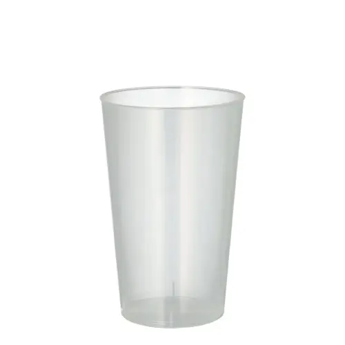 [PR/00966] Mehrweg-Trinkbecher PP 0,3 l Ø 7,8 cm · 11,8 cm transluzent unzerbrechlich