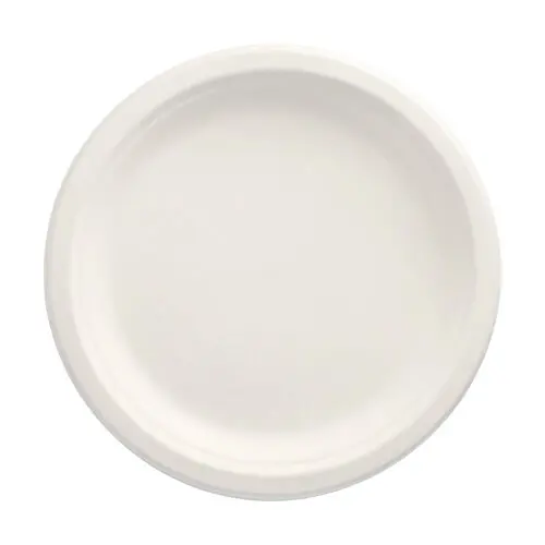 [PR/00983] Teller Zuckerrohr "pure" ungeteilt Ø 23 cm · 2 cm weiss