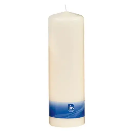 [PR/00491] Stumpenkerze champagner 250x78 mm