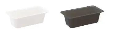 Auslageschale 1/3 GN 65 mm tief aus Melamin 
