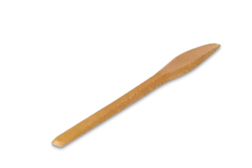 [PR/02334] Mehrweg Menümesser aus WPC 180 mm braun  100 Stück