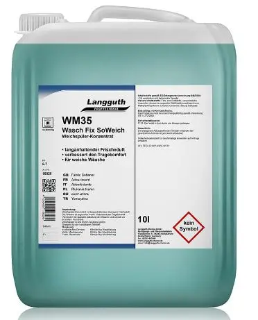 [PR/02350] Weichspüler-Konzentrat WM35 Wasch Fix SoWeich 10 l