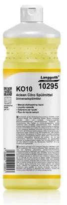 [PR/02353] Universalspülmittel KO10 4clean Citro Spülmittel 1 l Flasche