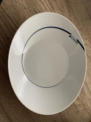 [PR/02373] Suppen-/Salatteller tief 25 cm oval Logo Schneider - Restposten  