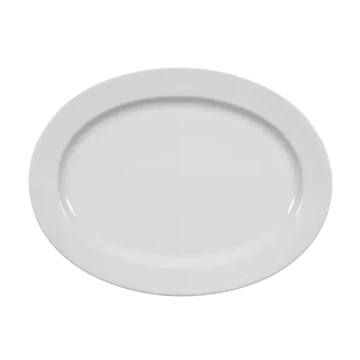 [PR/02374] Platte oval 31 cm Form Meran weiß Seltmann - Restposten 