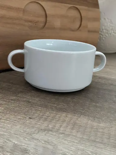 [PR/02376] Suppen Obere 0,27 l stapelbar Form Savoy weiß Seltmann - Restposten   