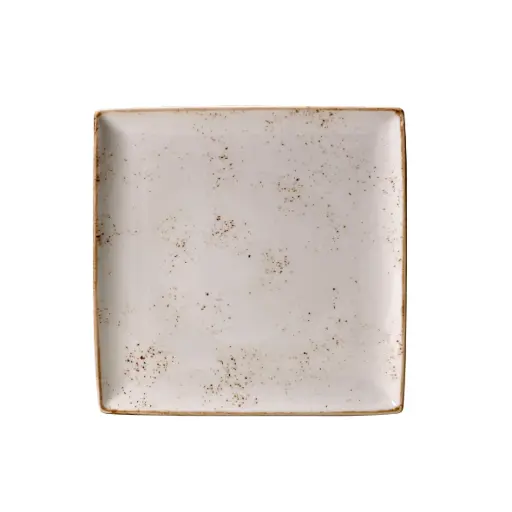 [PR/02455] Platte 27 x 27 cm Serie Craft weiß   